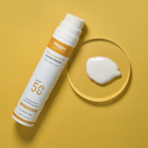 Pollushield SPF 50 PA+++ Sunscreen | UVB/A Cream UV Protection | No White Cast | Non-Greasy